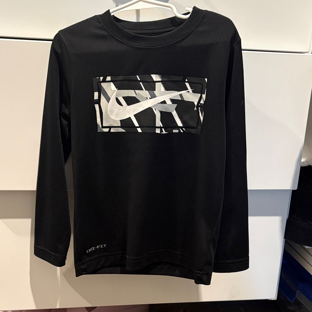 Nike Black Dri-FIT Long Sleeve Tee
